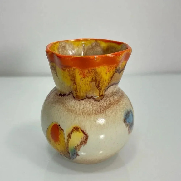 Vintage West Germany Handmade Colorful‎ Bud Vase - Picture 4 of 10